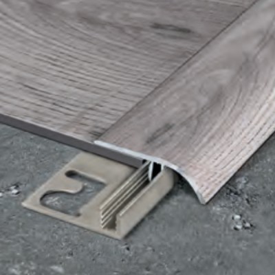 Profilo di compensazione + base femmina colore Alluminio anodizzato per pavimenti SPC image