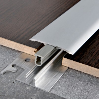 Profilo di dilatazione + base femmina colore Alluminio anodizzato per pavimenti laminato image