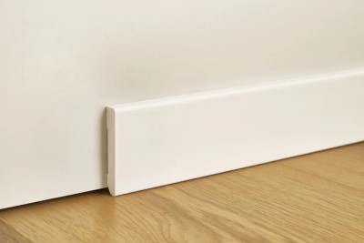 Battiscopa PVC BIANCO - 60x10mm - aste da 2,2m image